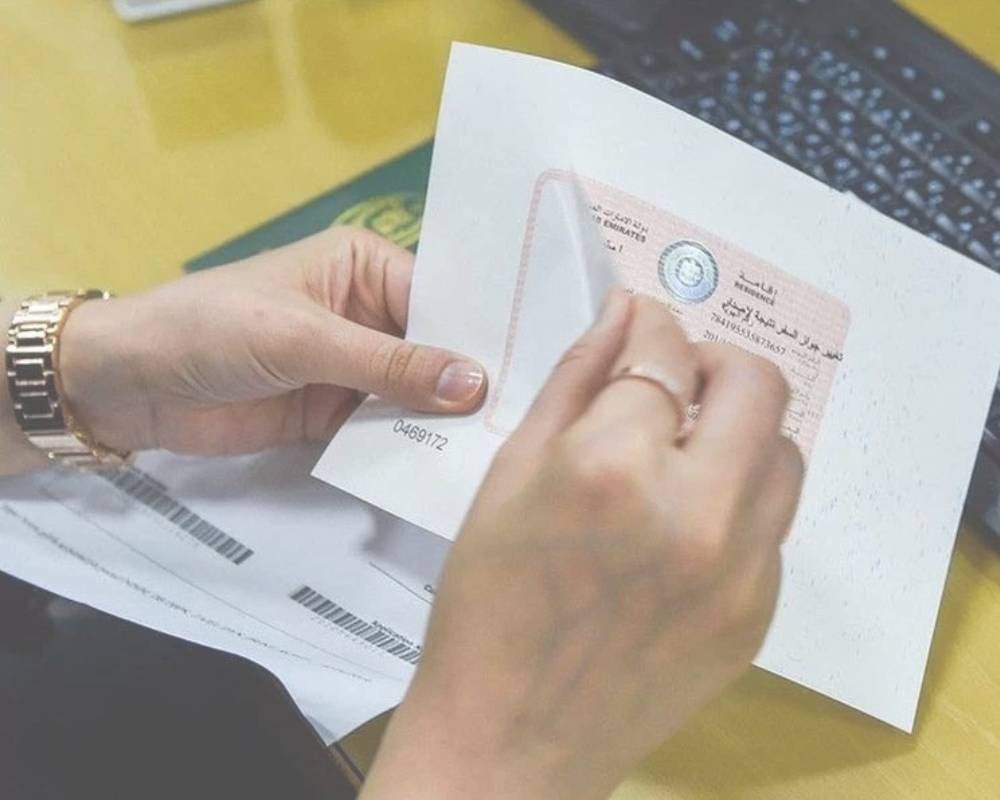 Where is visa number on UAE visa