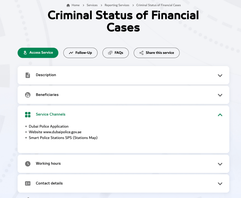 How to Check Criminal Status of Financial Cases Dubai
